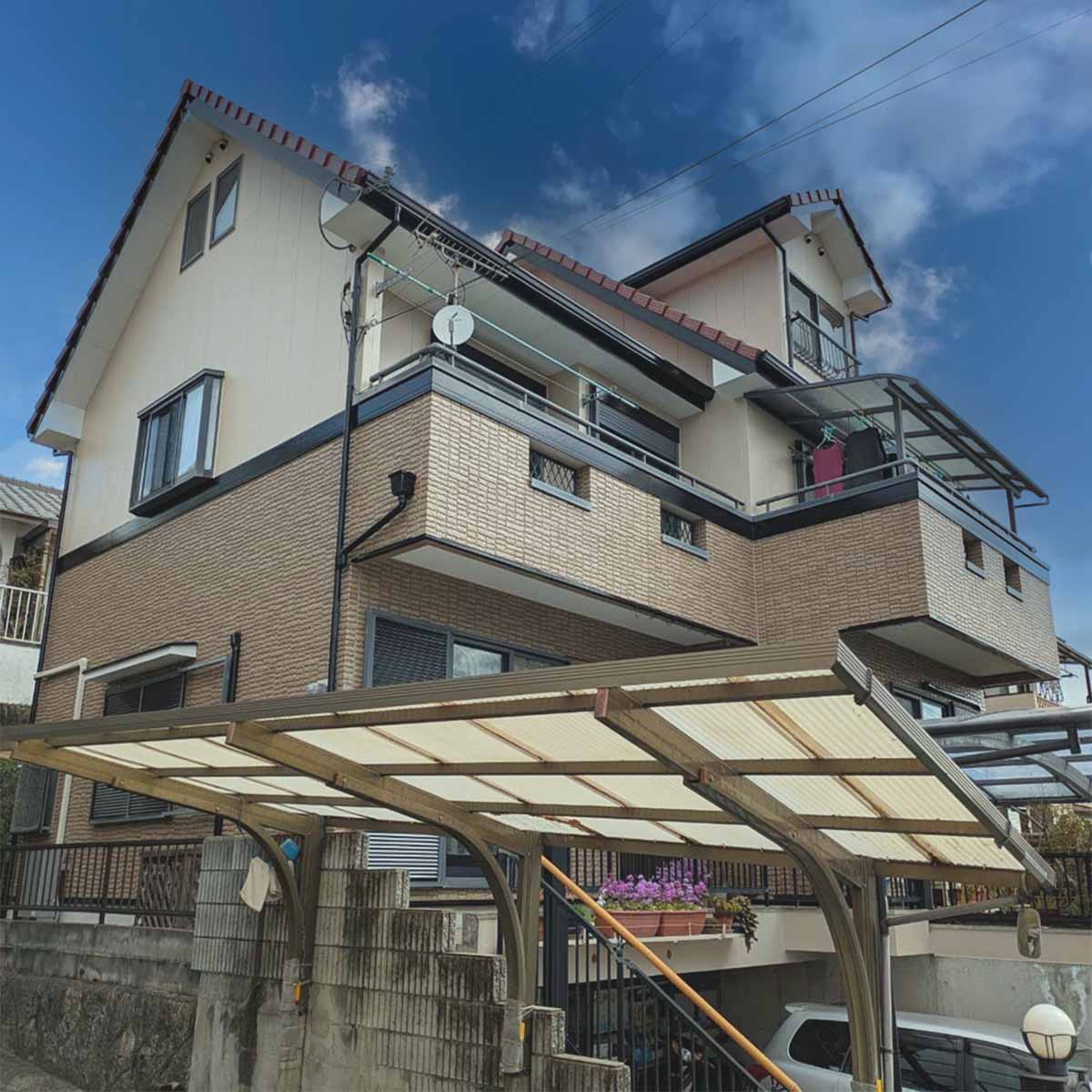 屋根外壁塗装工事(三木市)